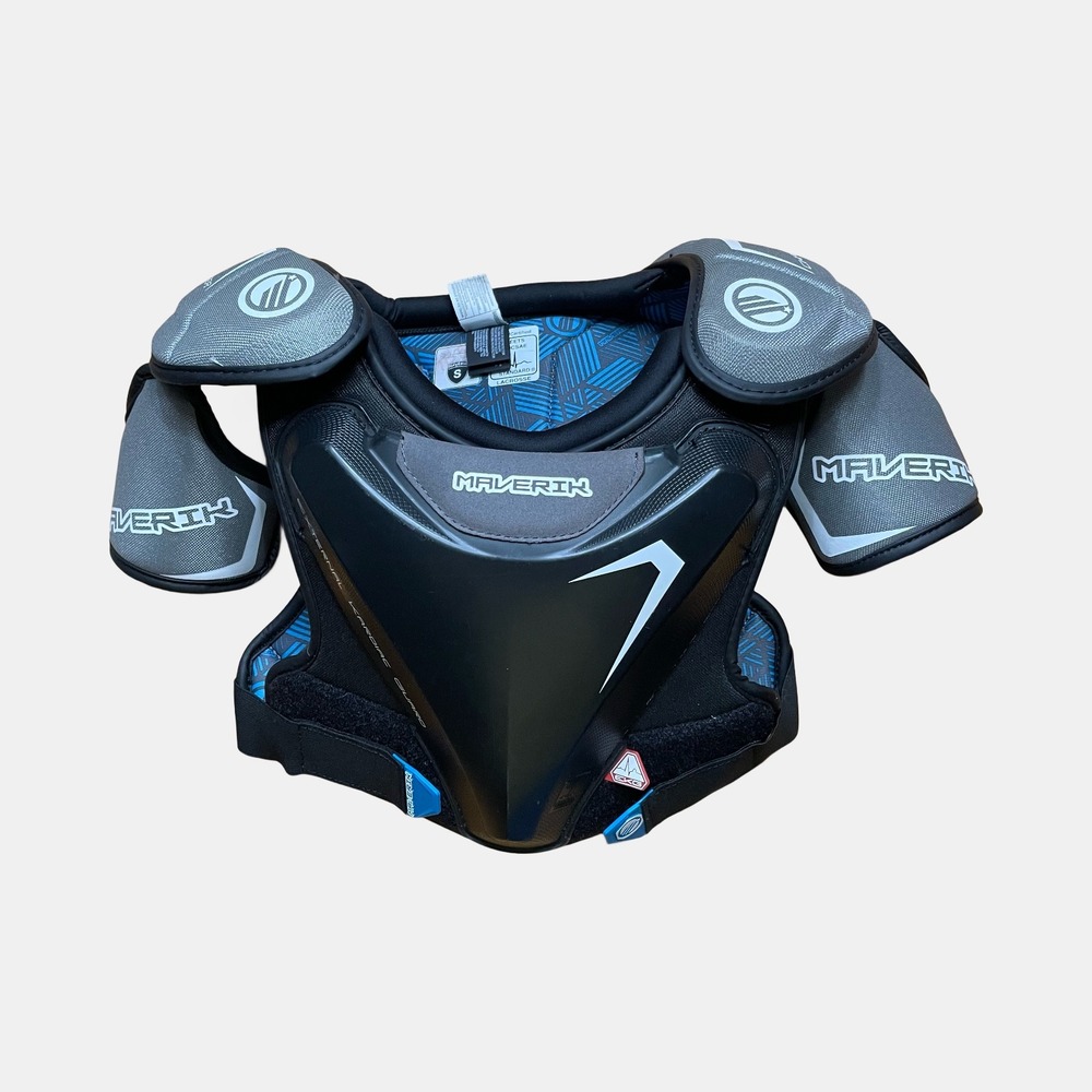 Maverik Charger Shoulder Pad 2.0 Youth Lacrosse EKG Chest Protector Small Black